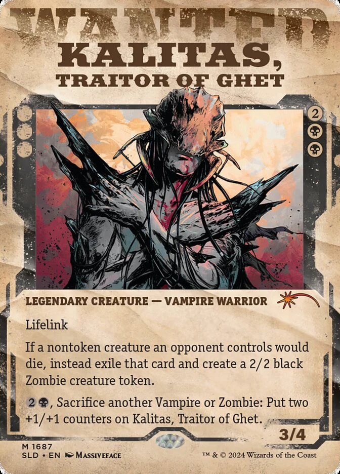 Kalitas, Traitor of Ghet (1687) - [Showcase] Secret Lair Drop (SLD)