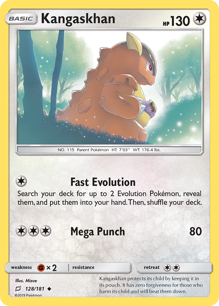 Kangaskhan (128/181) - [Reverse Holo] Team Up (TEU)