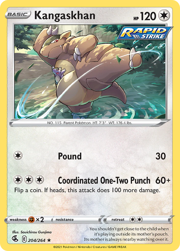 Kangaskhan (204/264) - [Reverse Holo] Fusion Strike (FST)