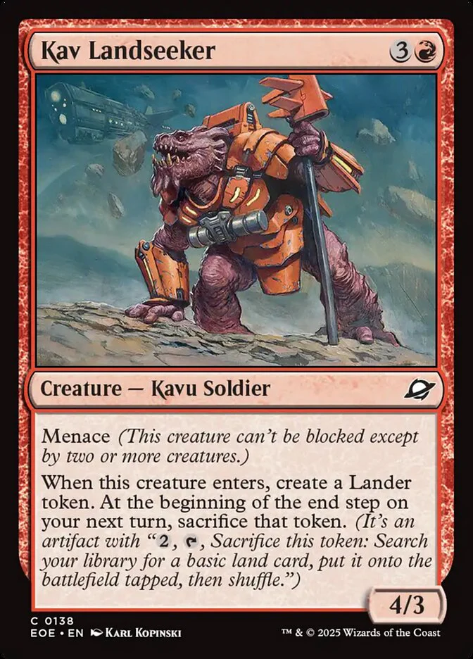 Kav Landseeker (138) - [Foil] Edge of Eternities (EOE)