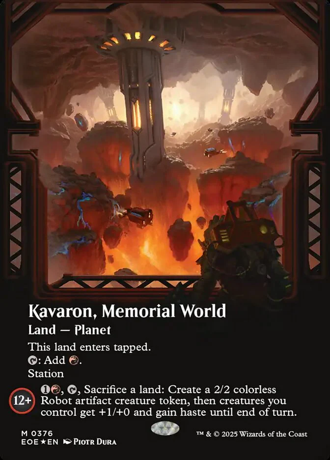 Kavaron, Memorial World (376) - [Galaxy Foil, Extended Art] Edge of Eternities (EOE)