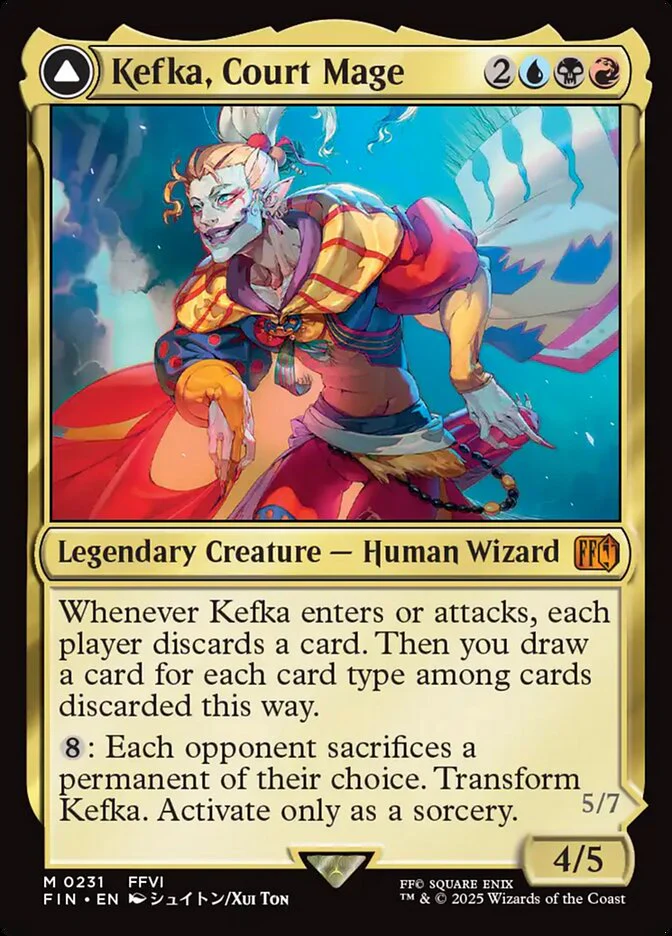 Kefka, Court Mage // Kefka, Ruler of Ruin (231) - [Foil] Final Fantasy (FIN)