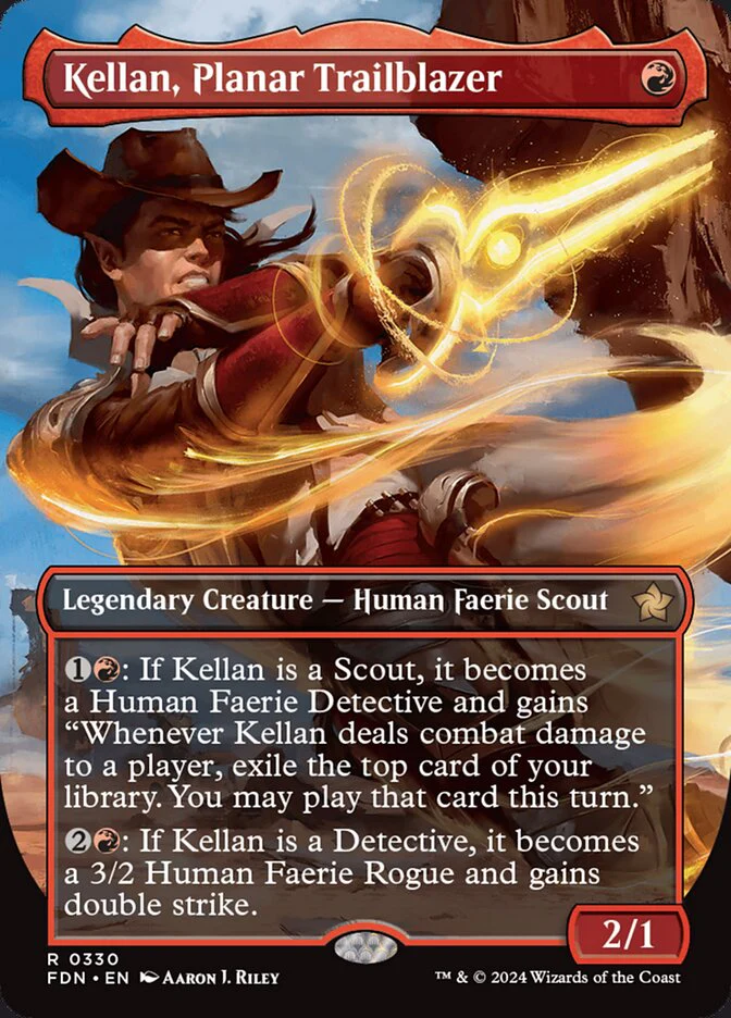 Kellan, Planar Trailblazer - [Foil, Borderless] Foundations (FDN)