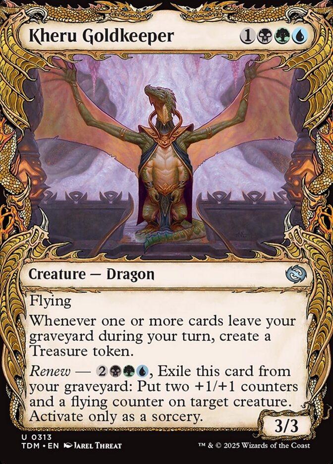 Kheru Goldkeeper (313) - [Foil, Showcase] Tarkir: Dragonstorm (TDM)
