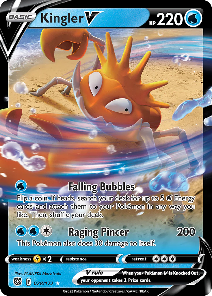 Kingler V (28/172) - [Holo Foil] Brilliant Stars (BRS)