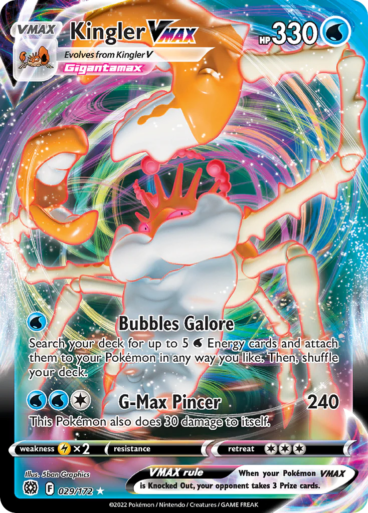 Kingler VMAX (29/172) - [Holo Foil] Brilliant Stars (BRS)