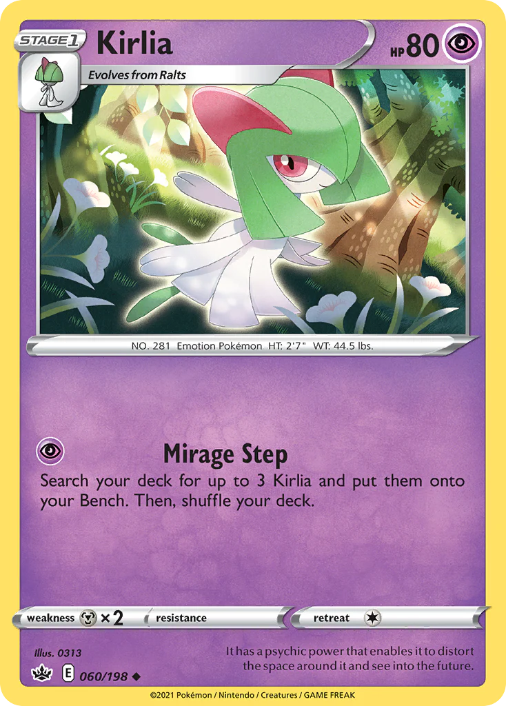 Kirlia (60/198) - Chilling Reign (CRE)