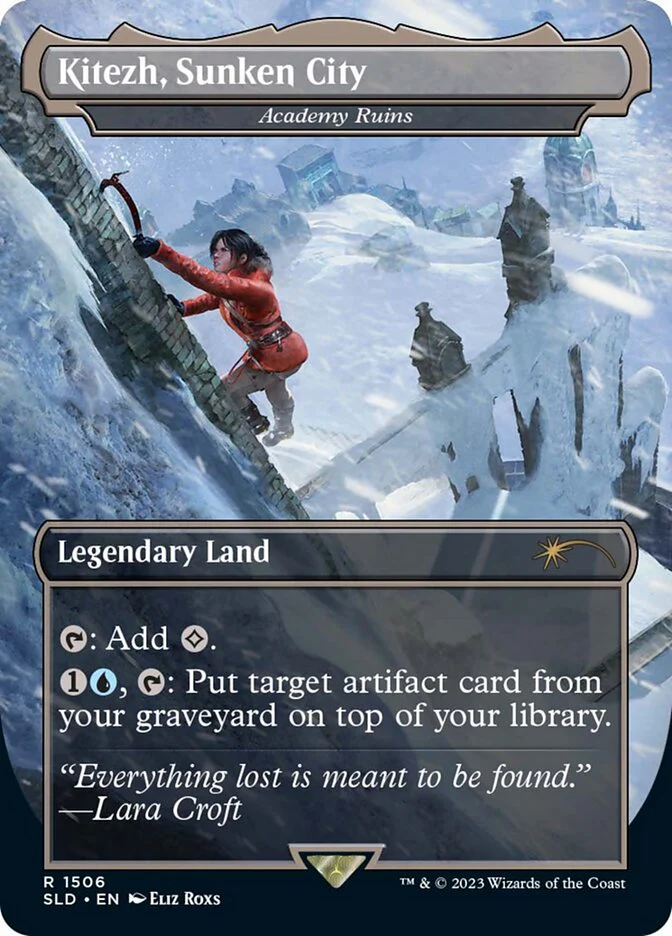 Kitezh, Sunken City - Academy Ruins - [Foil, Borderless] Secret Lair Drop (SLD)