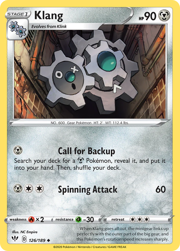 Klang (126/189) - [Reverse Holo] Darkness Ablaze (DAA)