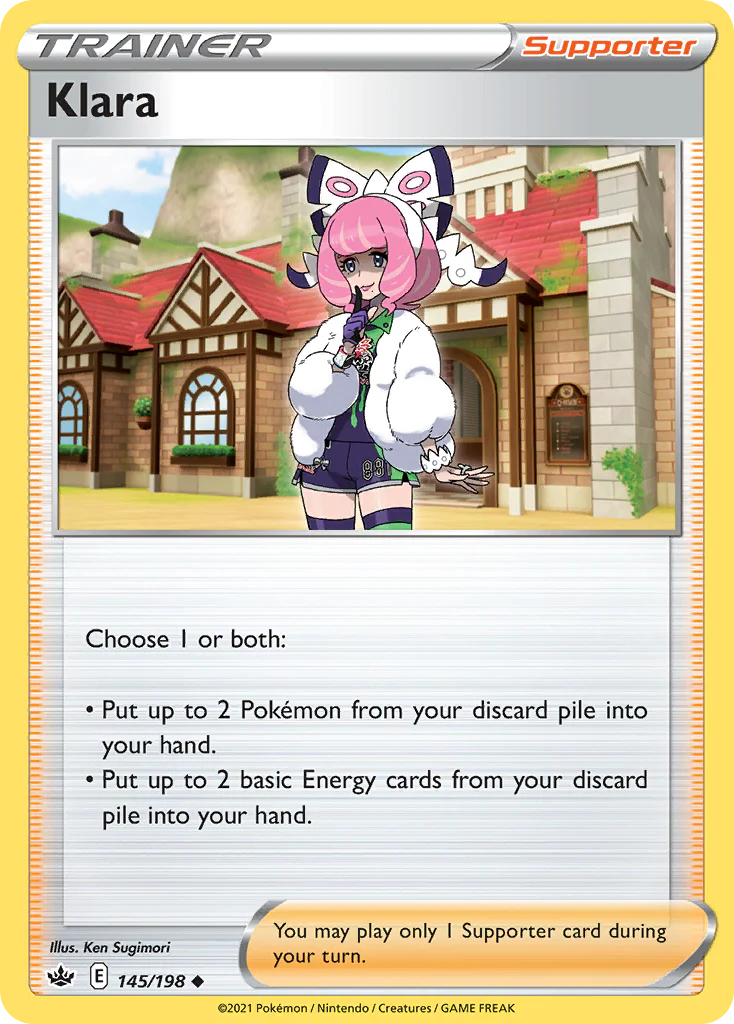 Klara (145/198) - [Reverse Holo] Chilling Reign (CRE)