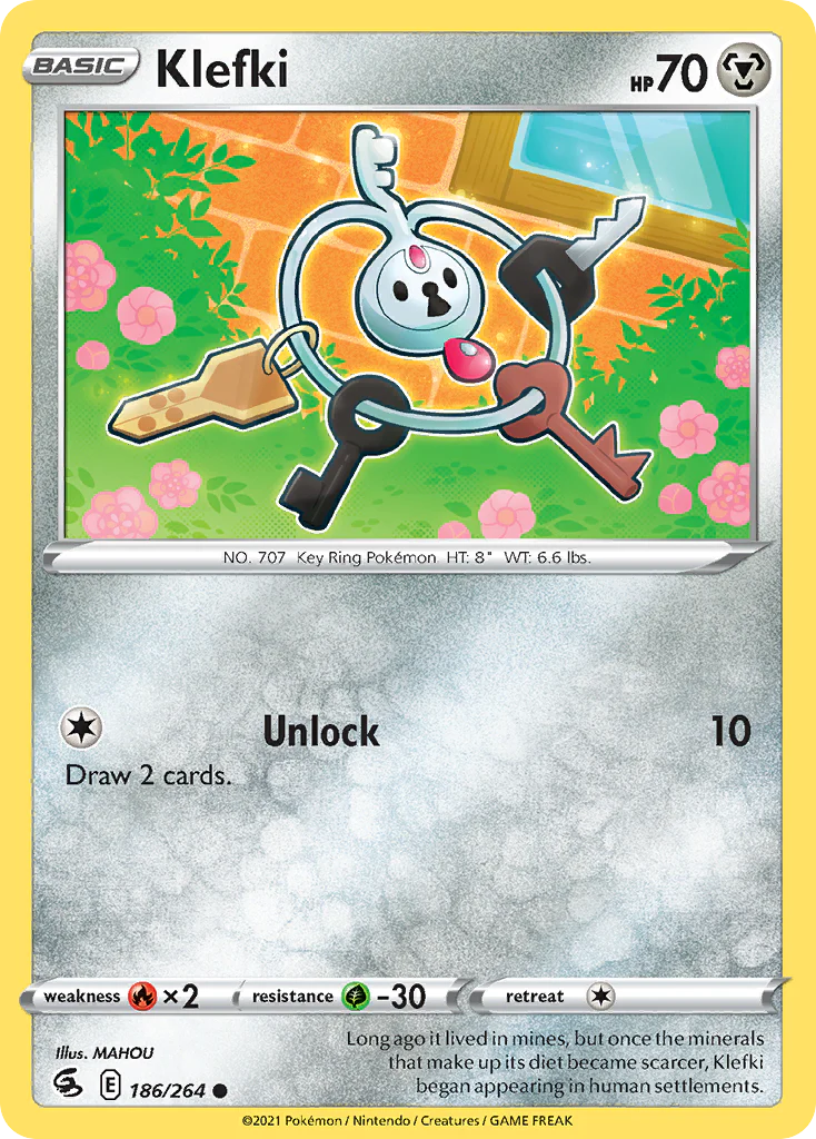 Klefki (186/264) - [Reverse Holo] Fusion Strike (FST)