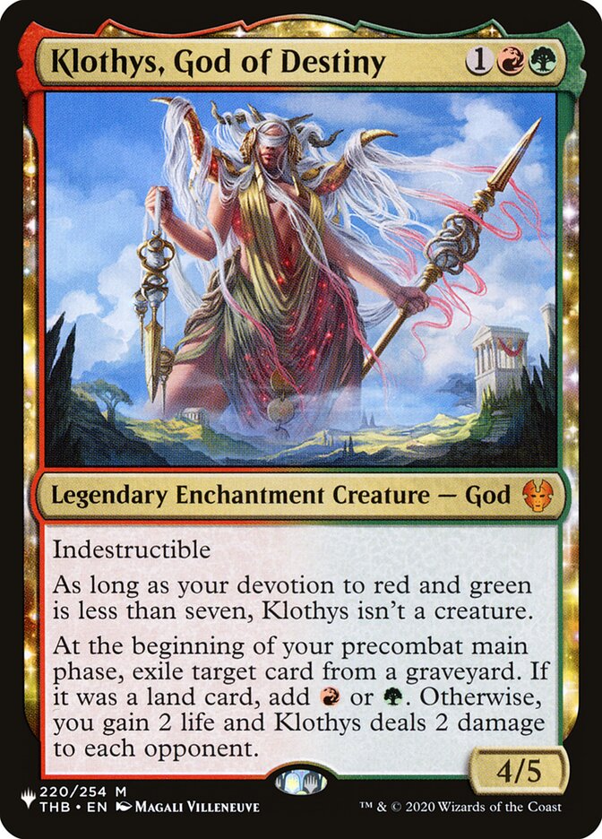 Klothys, God of Destiny - The List (PLST)