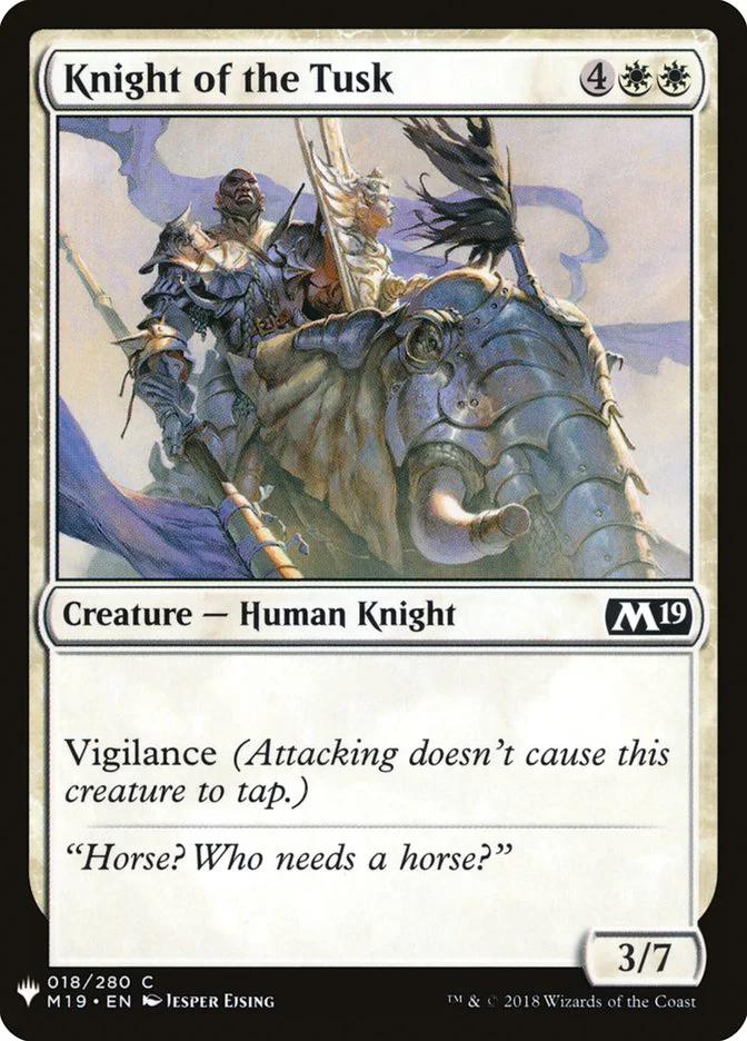 Knight of the Tusk - The List (PLST)