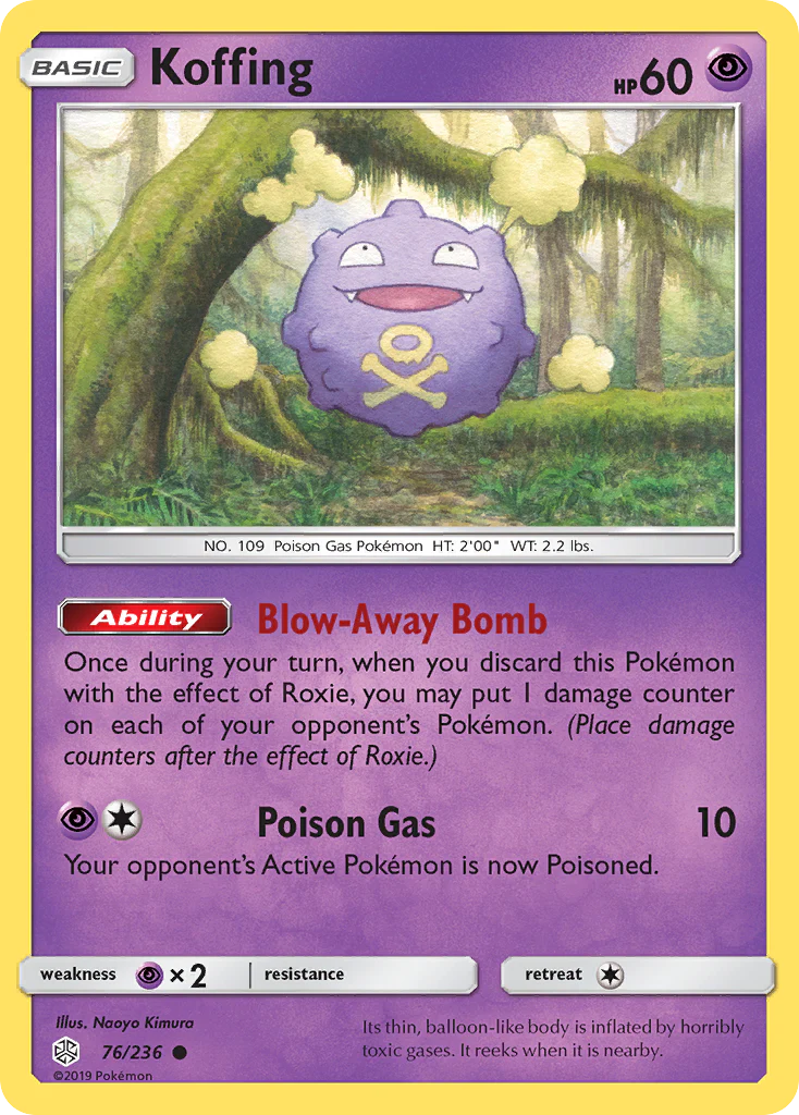 Koffing (76/236) - [Reverse Holo] Cosmic Eclipse (CEC)