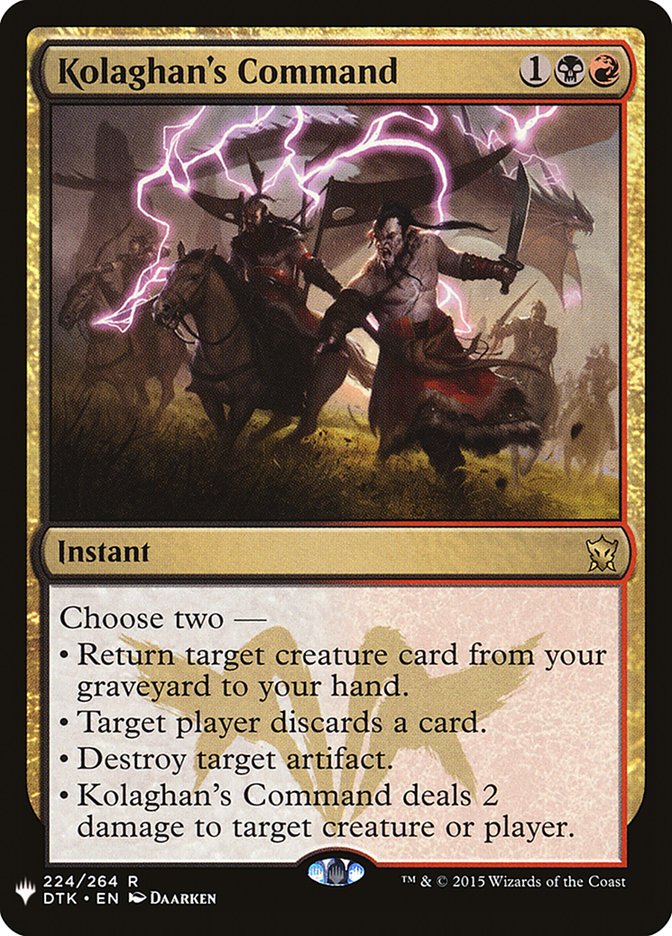 Kolaghan's Command - The List (PLST)