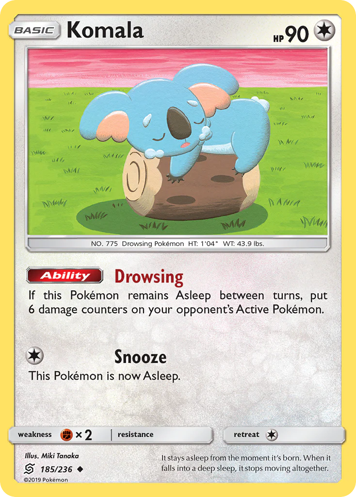 Komala (185/236) - [Reverse Holo] Unified Minds (UNM)
