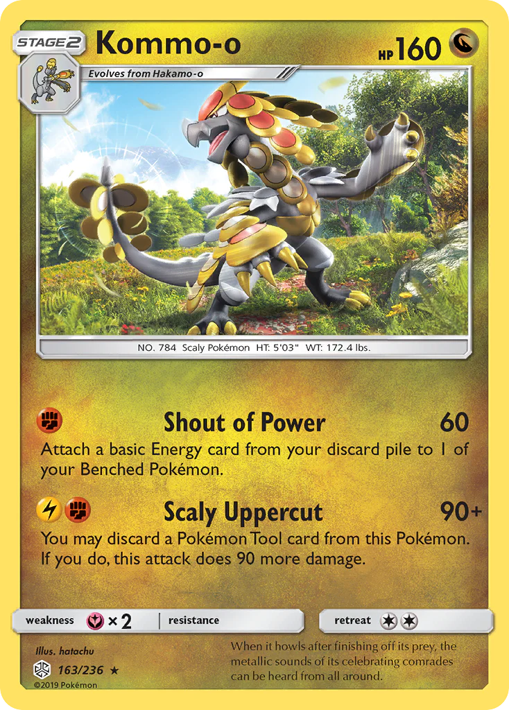 Kommo-o (163/236) - [Reverse Holo] Cosmic Eclipse (CEC)