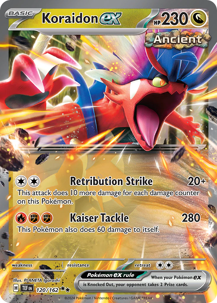 Koraidon ex (120/162) - [Holo Foil] Temporal Forces (TEF)