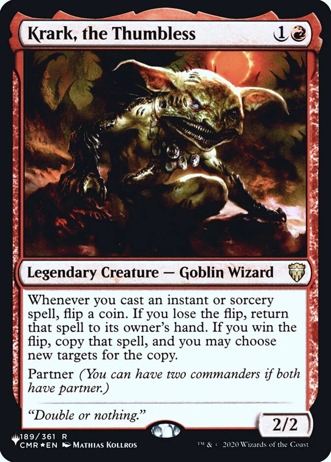 Krark, the Thumbless - [Foil] The List (PLST)