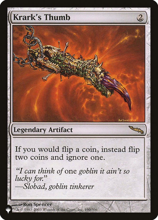 Krark's Thumb - The List (PLST)