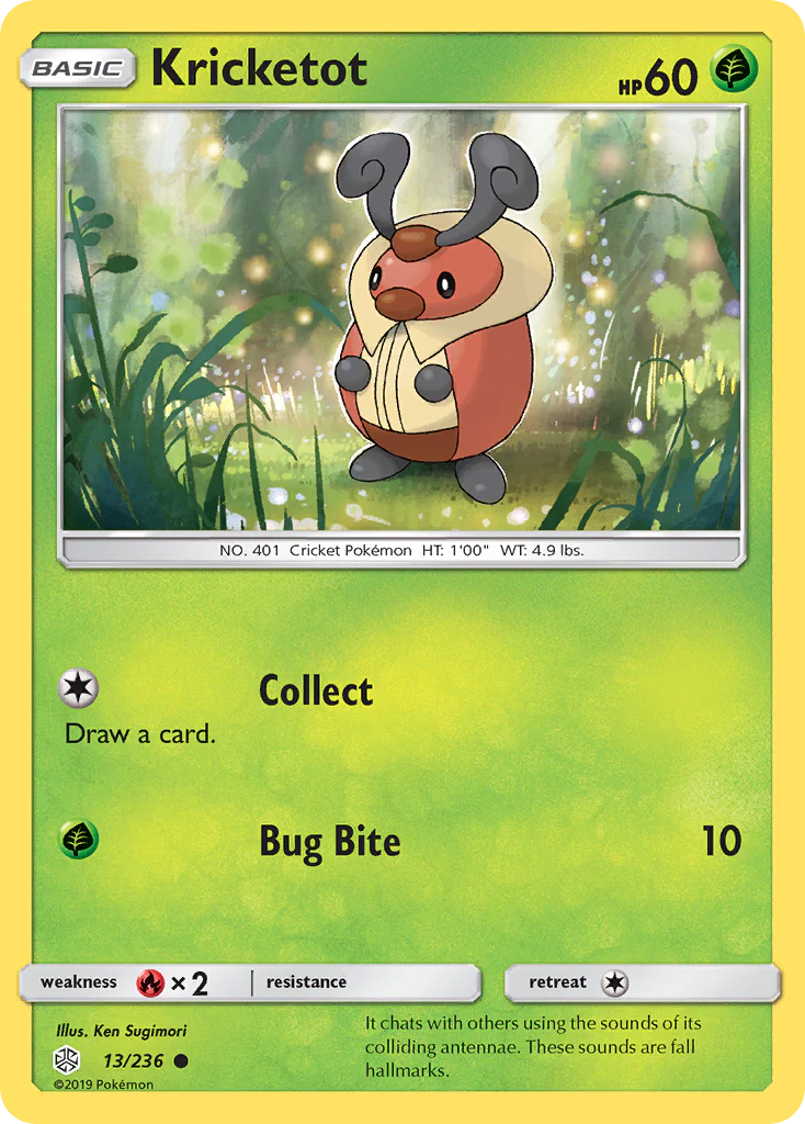 Kricketot (13/236) - [Reverse Holo] Cosmic Eclipse (CEC)