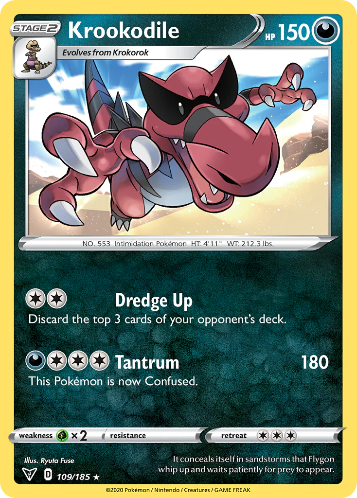 Krookodile (109/185) - Vivid Voltage (VIV)