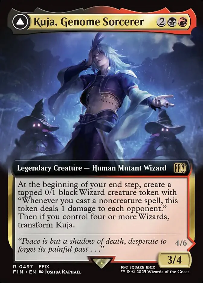 Kuja, Genome Sorcerer // Trance Kuja, Fate Defied (497) - [Foil, Extended Art] Final Fantasy (FIN)