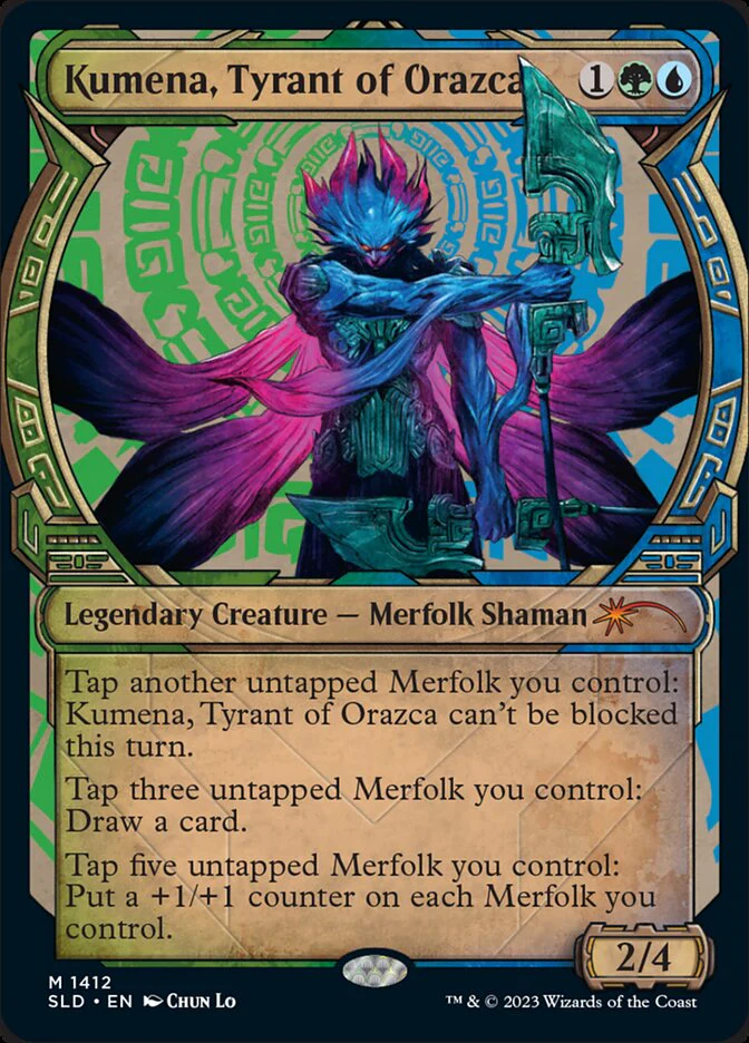 Kumena, Tyrant of Orazca (1412) - [Showcase] Secret Lair Drop (SLD)