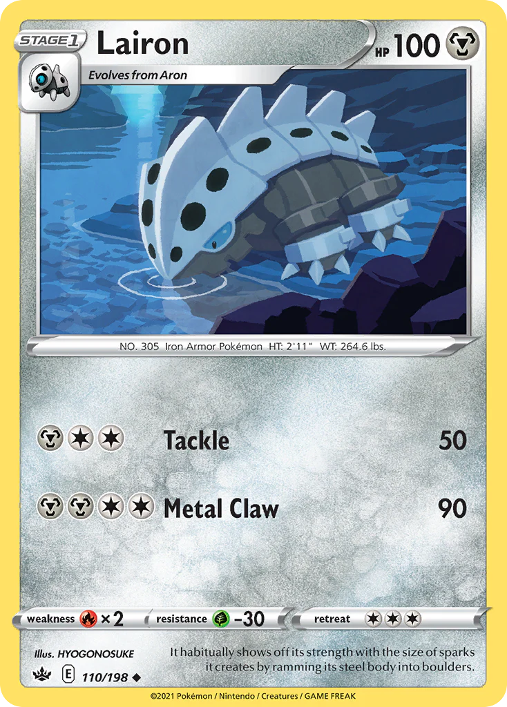 Lairon (110/198) - [Reverse Holo] Chilling Reign (CRE)
