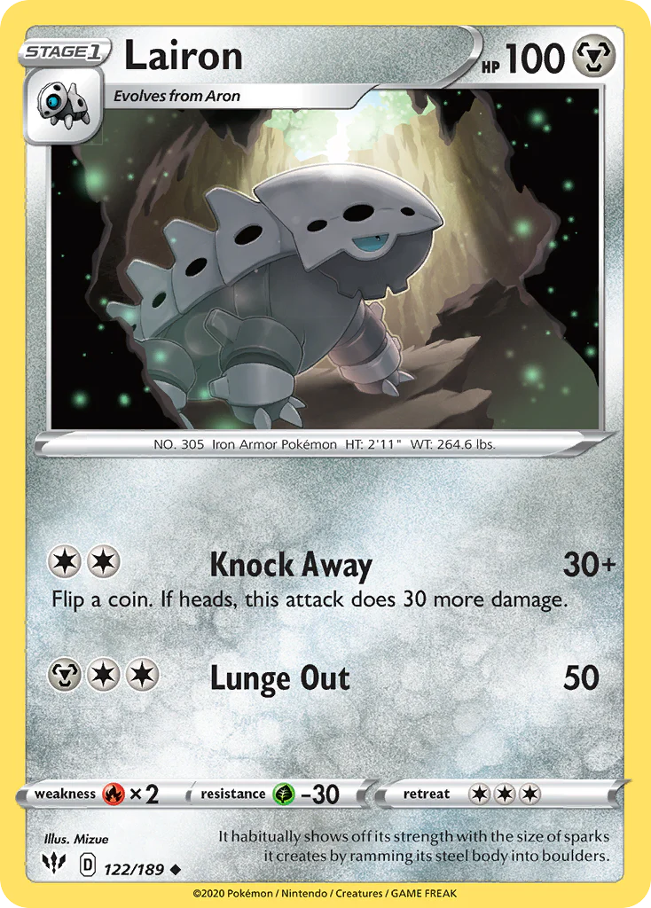 Lairon (122/189) - [Reverse Holo] Darkness Ablaze (DAA)
