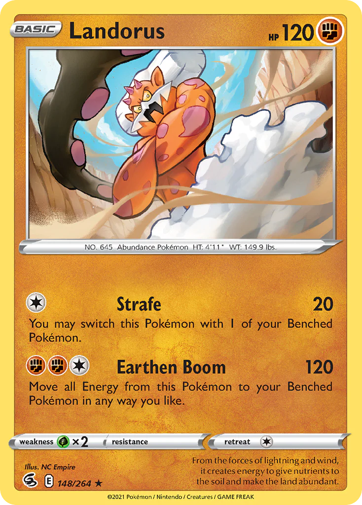 Landorus (148/264) - [Holo Foil] Fusion Strike (FST)