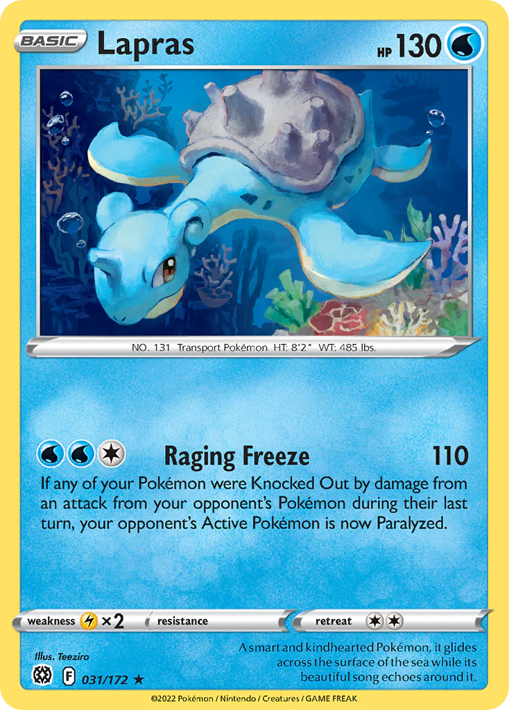 Lapras (31/172) - [Reverse Holo] Brilliant Stars (BRS)