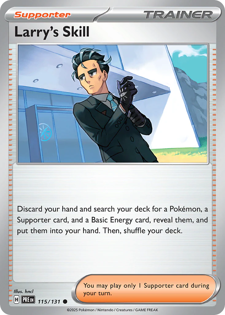 Larry's Skill (115/131) - [Reverse Holo] Prismatic Evolutions (PRE)