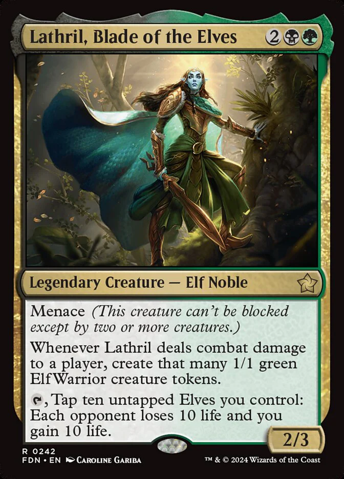 Lathril, Blade of the Elves - [Foil] Foundations (FDN)