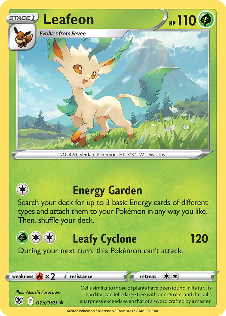 Leafeon (13/189) - [Reverse Holo] Astral Radiance (ASR)