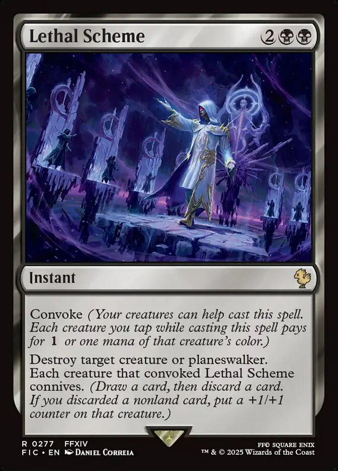 Lethal Scheme (277) - [Surge Foil] Final Fantasy Commander (FIC)