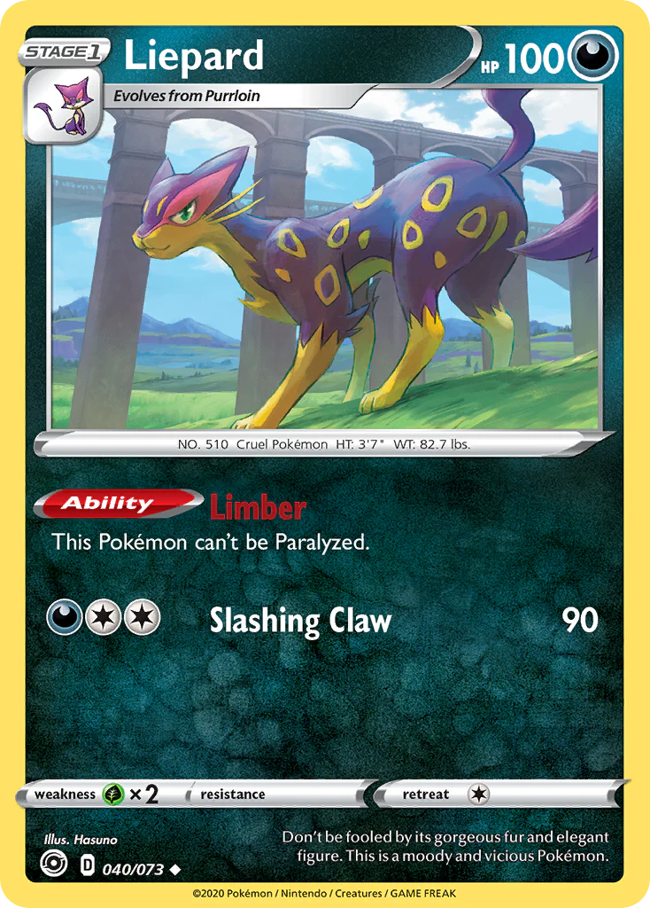 Liepard (40/73) - [Reverse Holo] Champion's Path (CPA)