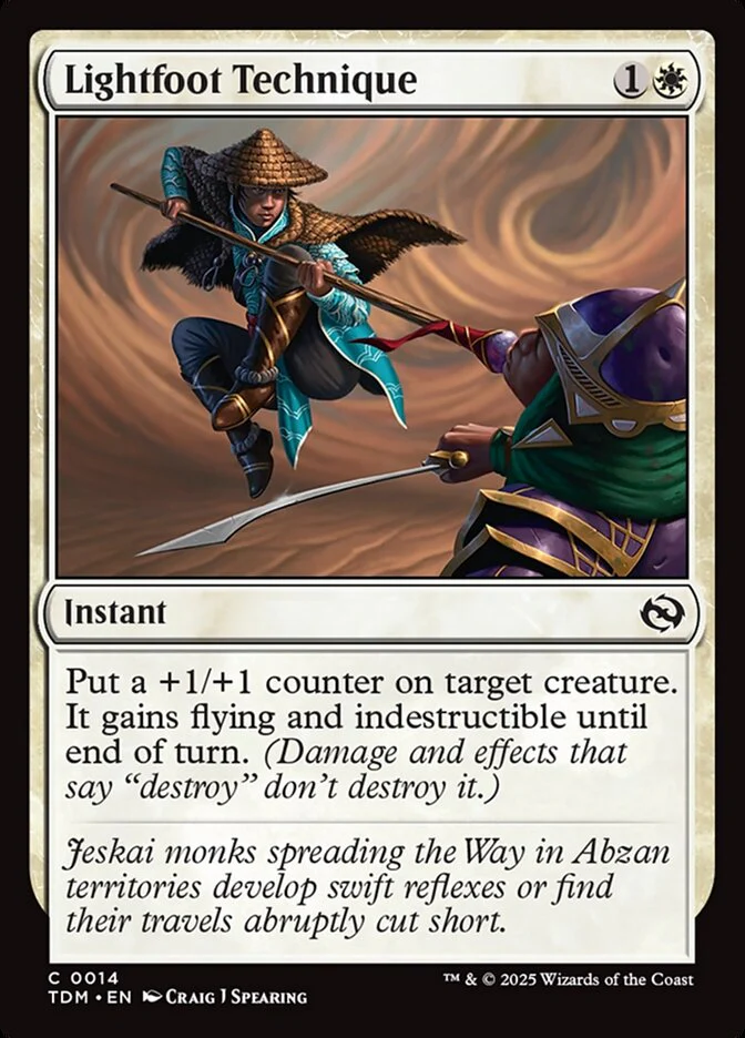 Lightfoot Technique (14) - [Foil] Tarkir: Dragonstorm (TDM)