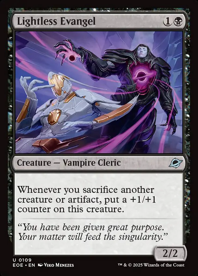 Lightless Evangel (109) - [Foil] Edge of Eternities (EOE)