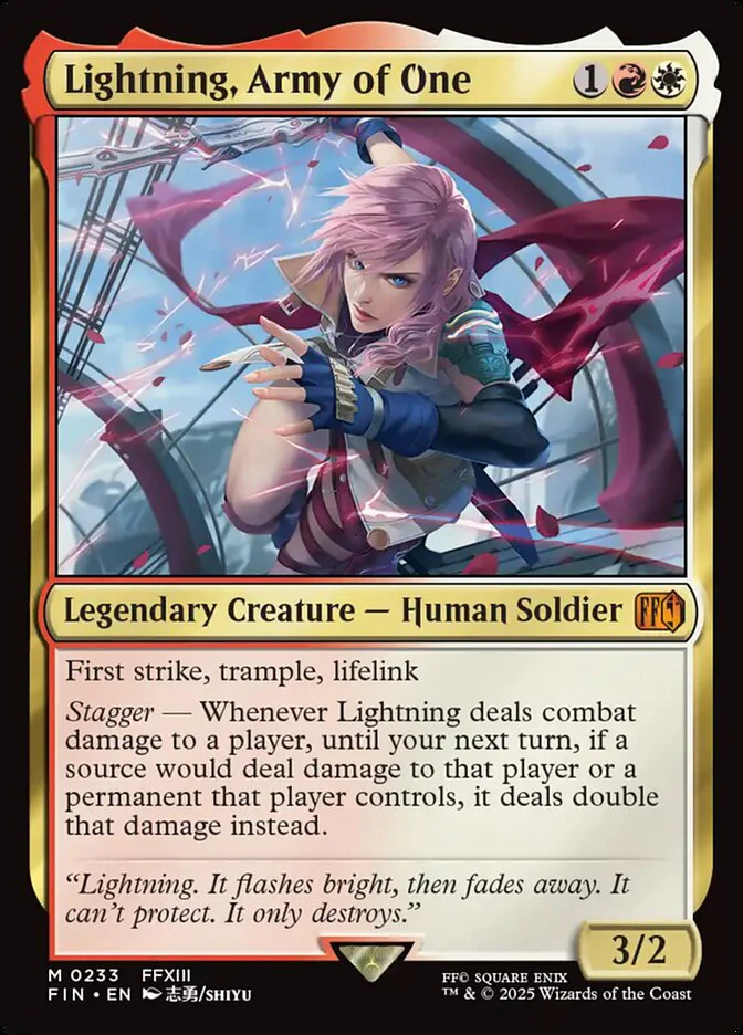 Lightning, Army of One (233) - [Foil] Final Fantasy (FIN)