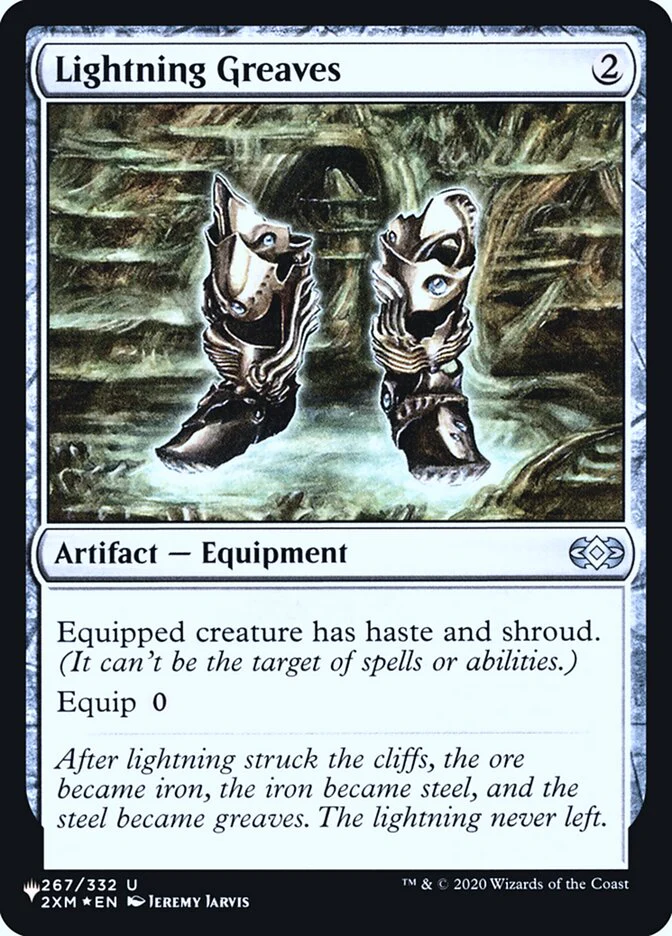 Lightning Greaves - [Foil] The List (PLST)