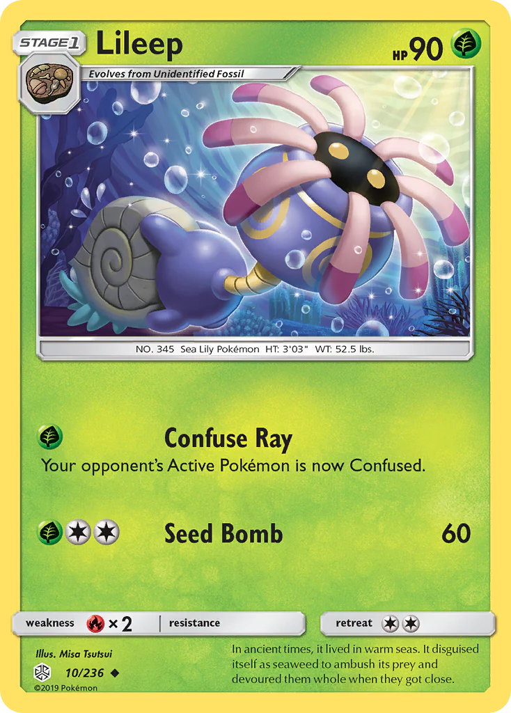 Lileep (10/236) - [Reverse Holo] Cosmic Eclipse (CEC)