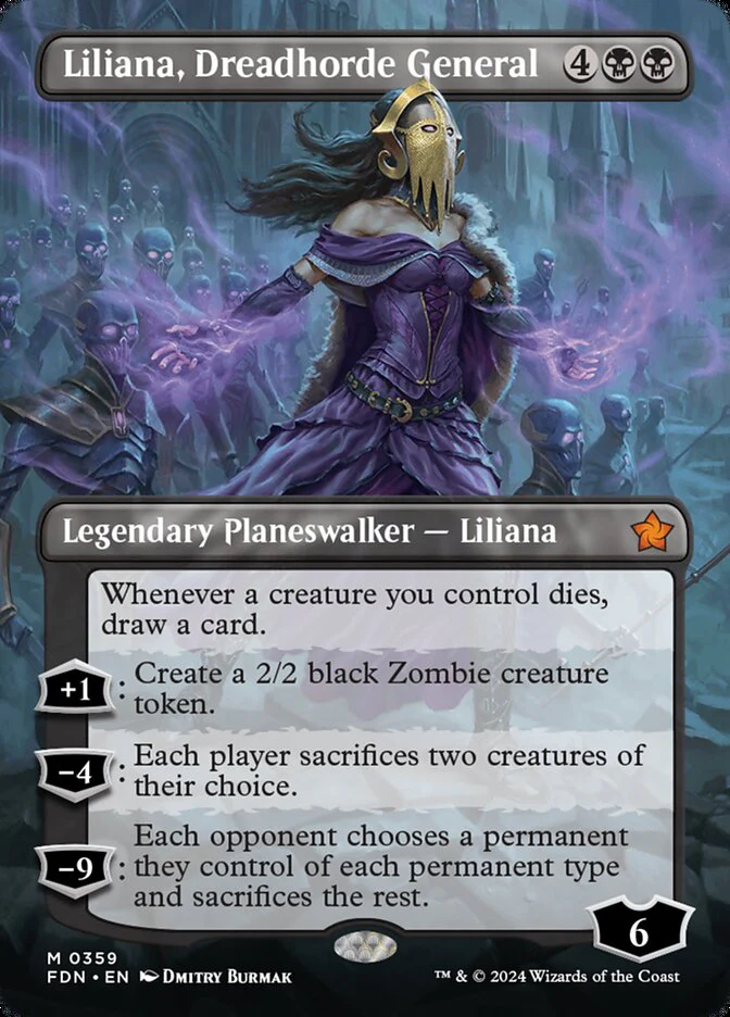 Liliana, Dreadhorde General - [Borderless] Foundations (FDN)