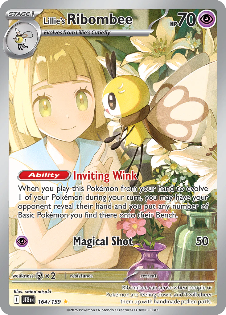 Lillie's Ribombee (164/159) - [Illustration Rare] Journey Together (JTG)