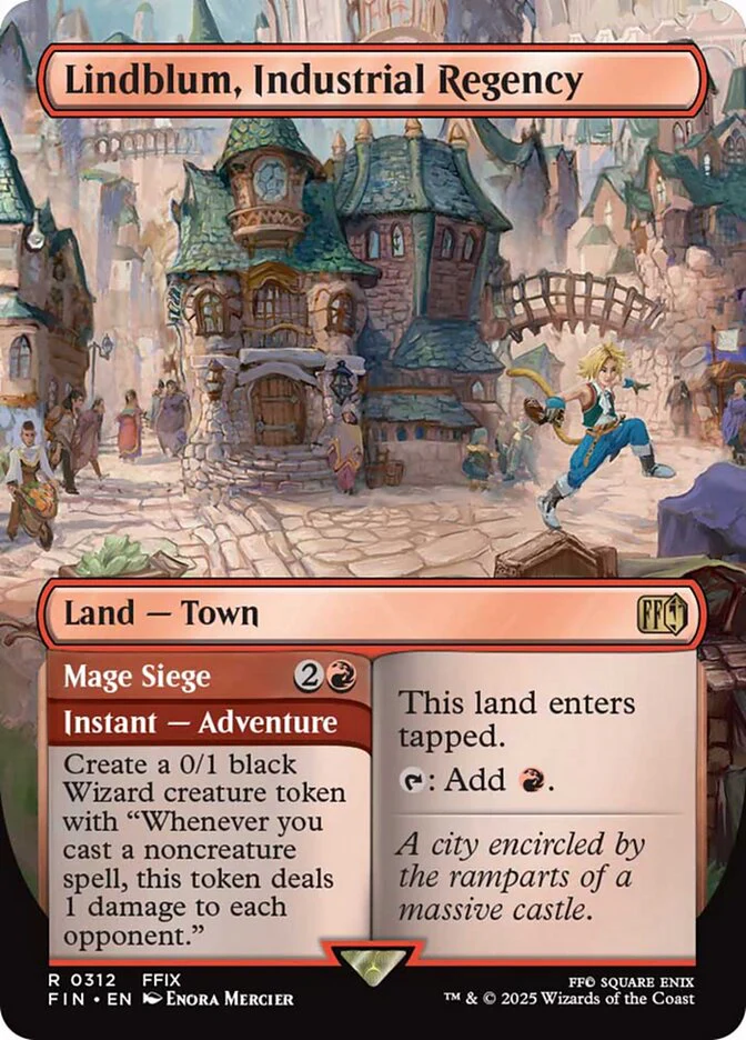 Lindblum, Industrial Regency // Mage Siege (312) - [Foil, Borderless] Final Fantasy (FIN)