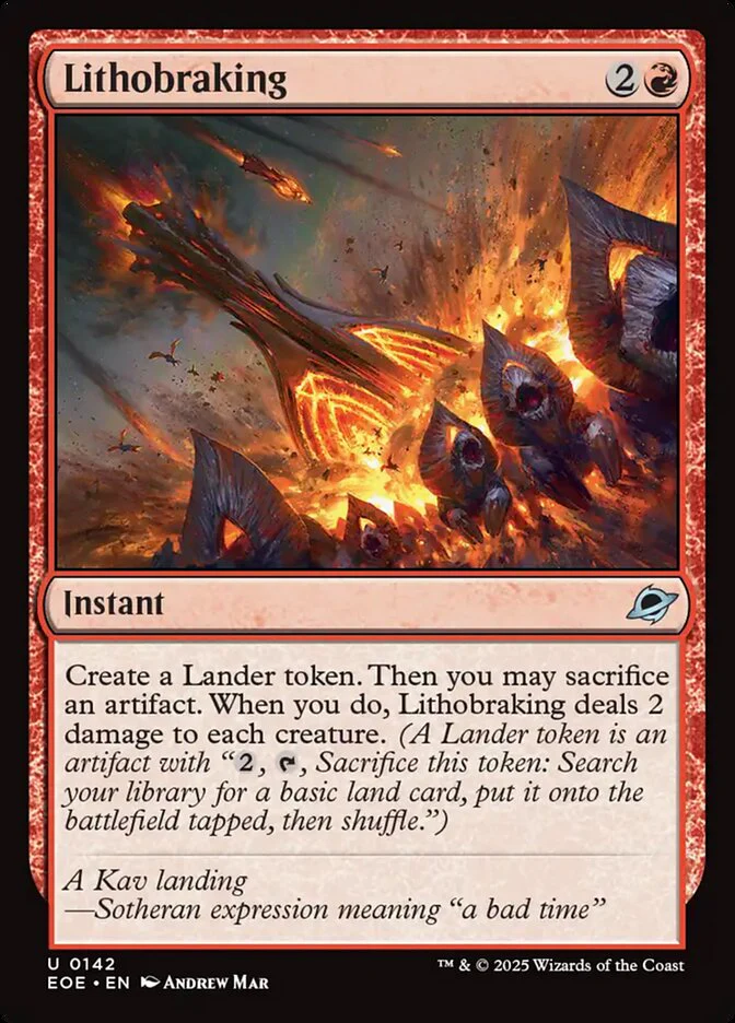 Lithobraking (142) - [Foil] Edge of Eternities (EOE)