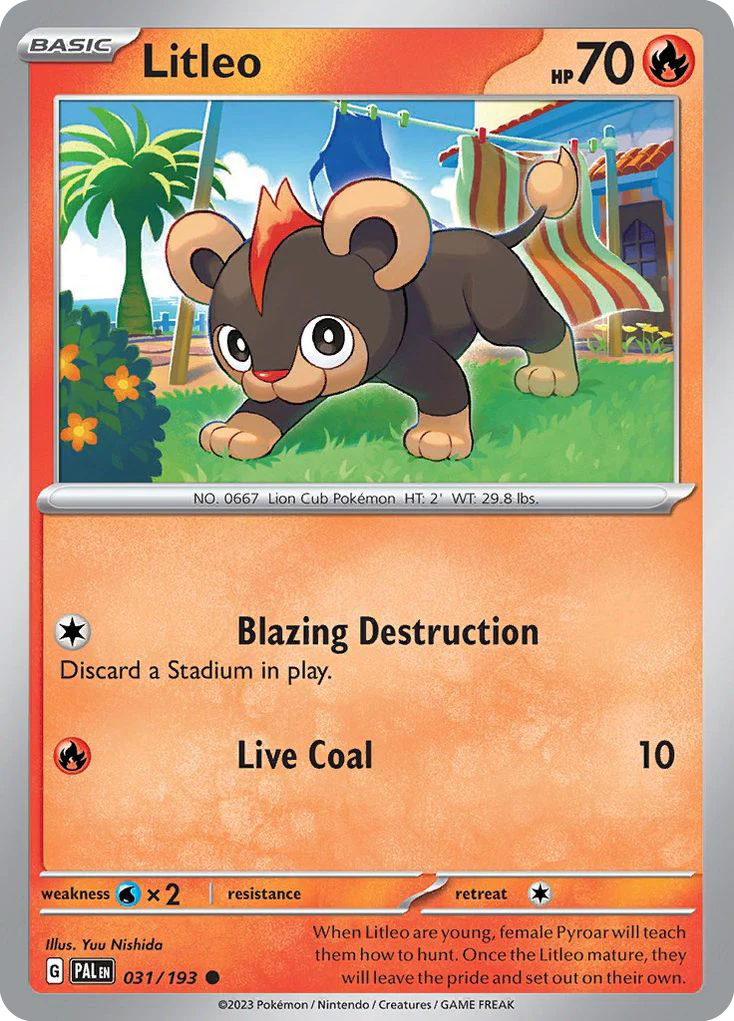 Litleo (31/193) - Paldea Evolved (PAL)