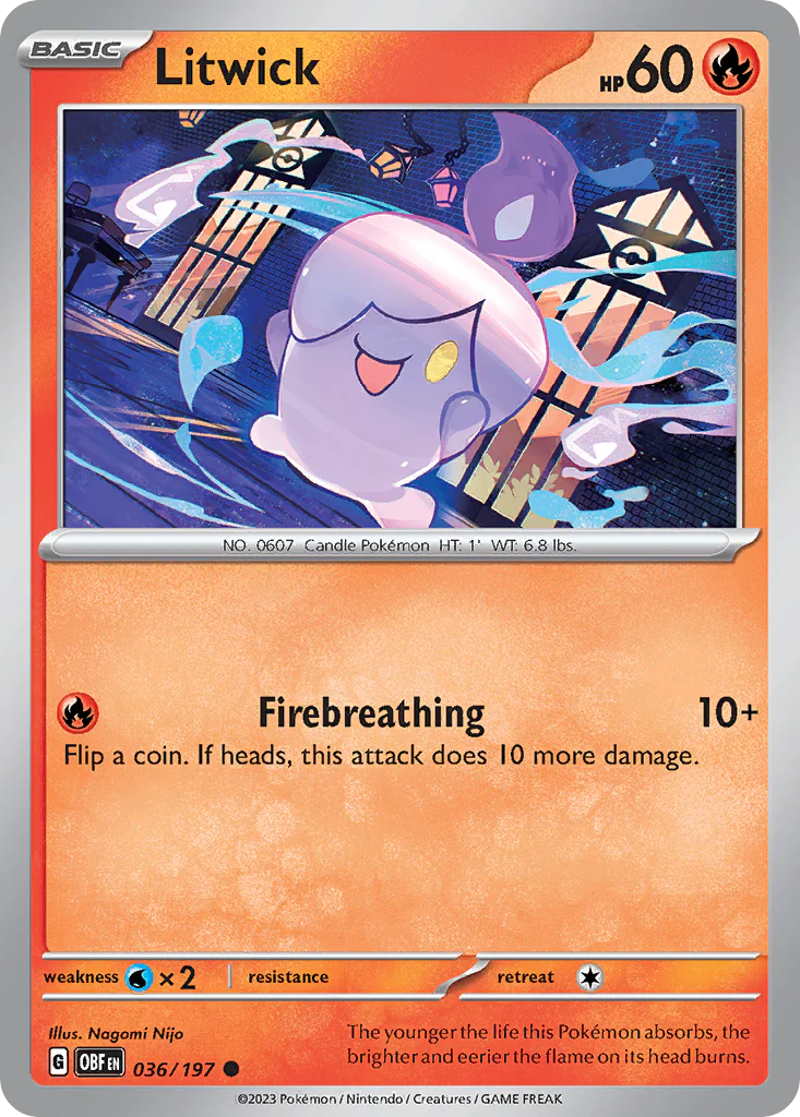 Litwick (36/197) - Obsidian Flames (OBF)
