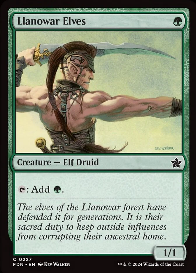 Llanowar Elves - [Foil] Foundations (FDN)