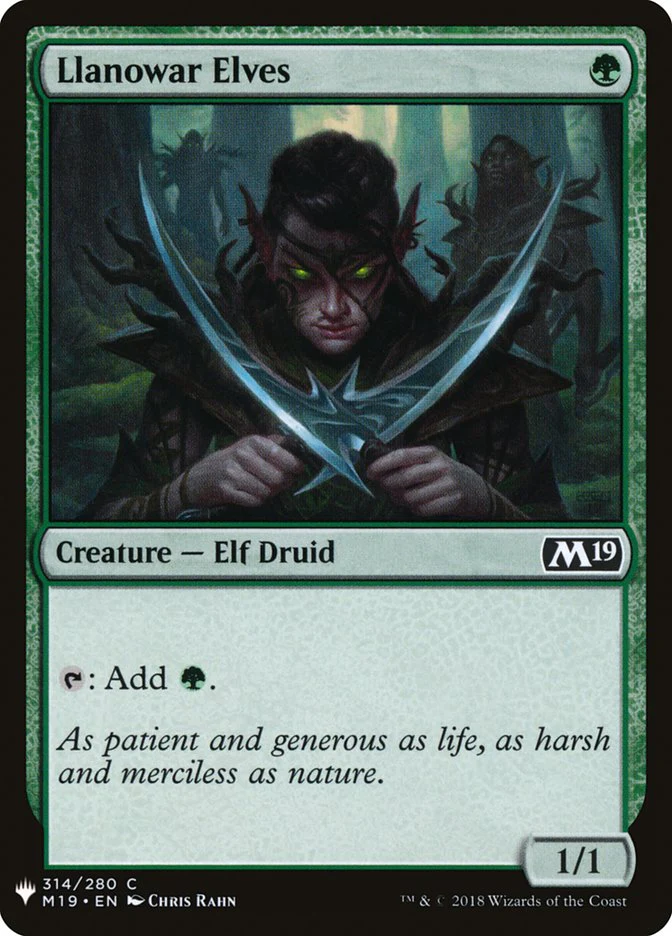 Llanowar Elves - The List (PLST)